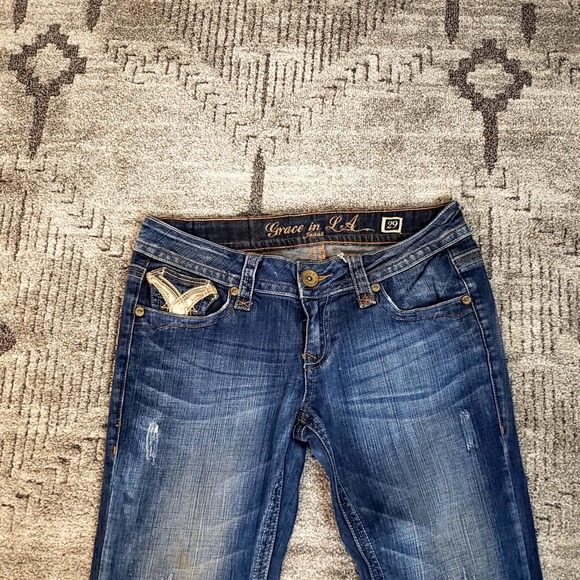 Grace Jeans Boot Cut Embellished Size 11/29 - Picture 3 of 8